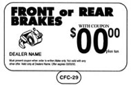 Front or Rear Brakes