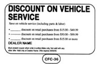 Discount on Vehicle Service